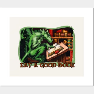 Eat a Good Book Posters and Art